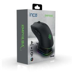 IMG-326MX 8000 DPI 6D Makro Tuşlu RGB LED Bluetooth + 2.4G + Kablolu Şarjlı Gaming Mouse 300mAh