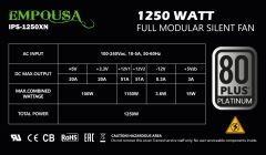 IPS-1250XN 1250W POWER 80+ PLATINIUM PSU GÜÇ KAYNAĞI