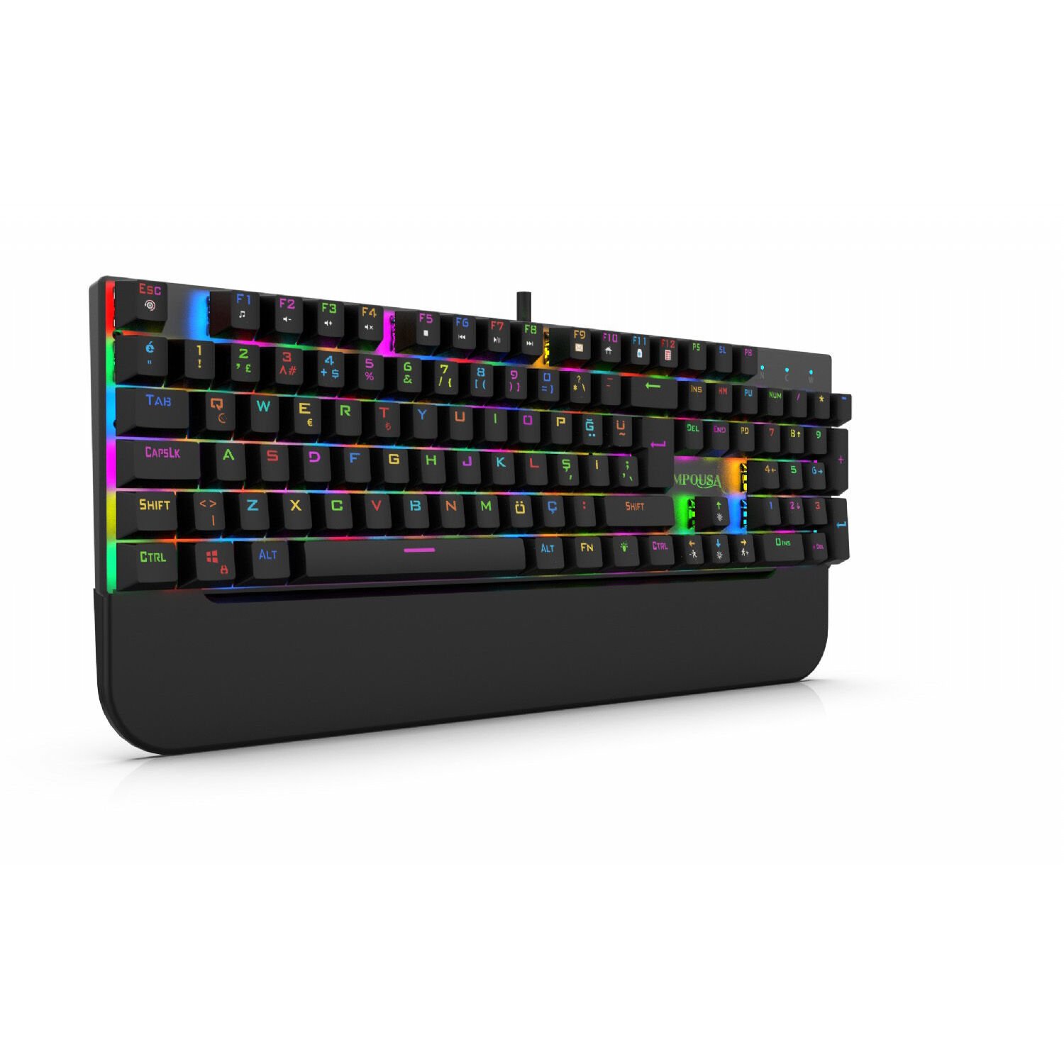 IKG-443 Empousa Red  Switch Tam RGB Yazılım Mekanik Klavye