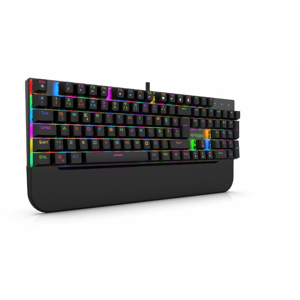 IKG-443 Empousa Red  Switch Tam RGB Yazılım Mekanik Klavye
