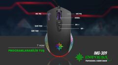 IMG-309 Empousa 7200 DPI Rgb 7 Tuş Makrolu Gaming Oyuncu Mouse