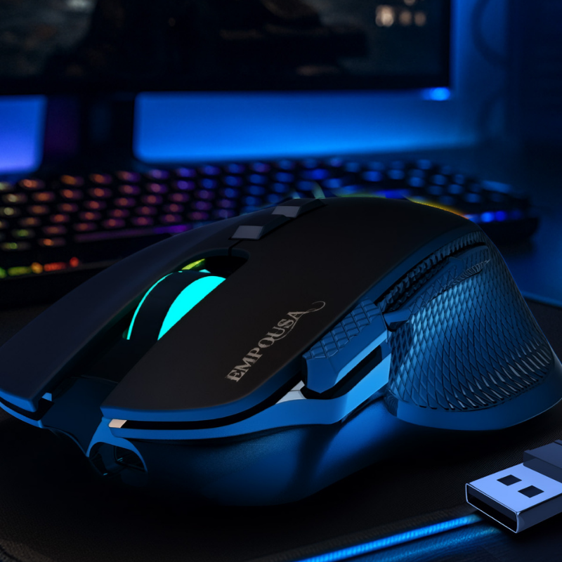 IMG-GT-22 Oyuncu Mouse Empousa – 8 Programlanabilir Tuş, BT5.3/2.4G/Kablolu, 7200 DPI, RGB