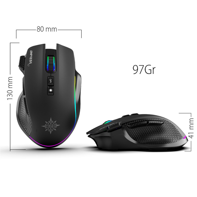 IMG-GT22 Oyuncu Mouse Empousa – 8 Programlanabilir Tuş, BT5.3/2.4G/Kablolu, 7200 DPI, RGB
