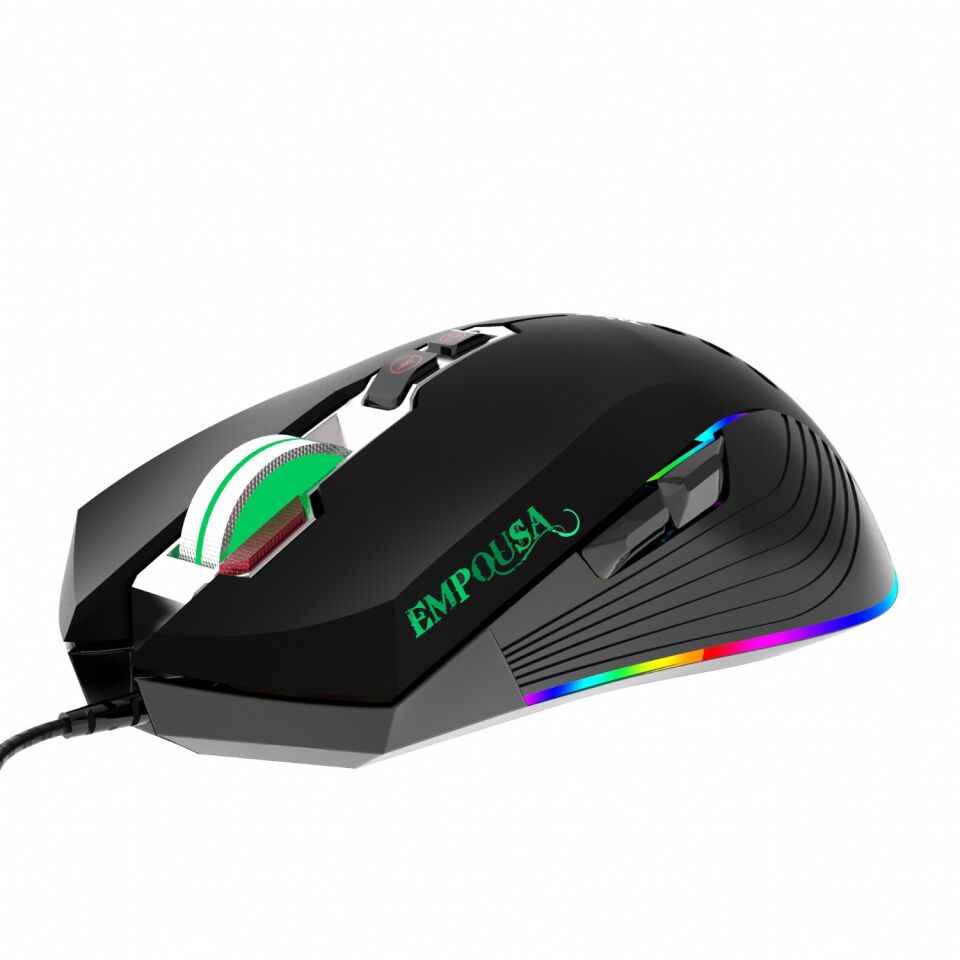 IMG-347 RGB Gaming Mouse | 7200 DPI, 8 Tuş 12 Işık Modu 20G Hızlanma 1.5M Örgü Kablo