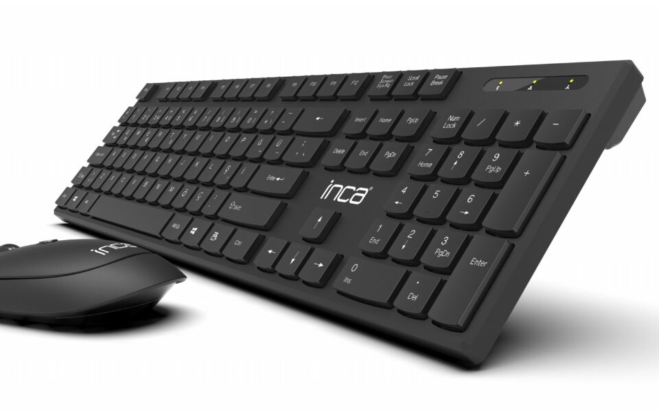 Inca IWS-537 Wireless Slim Design Soft Touch Q Keyboard&Mouse Set