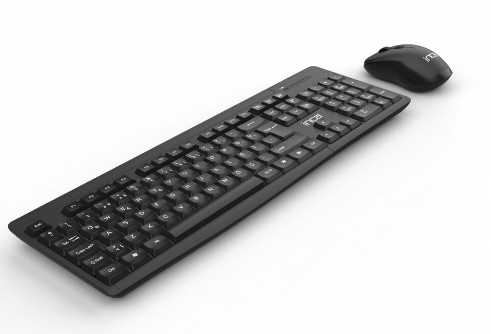 Iws-539t Siyah Klavye Mouse Seti Kablosuz Dayanıklı Soft Tasarım