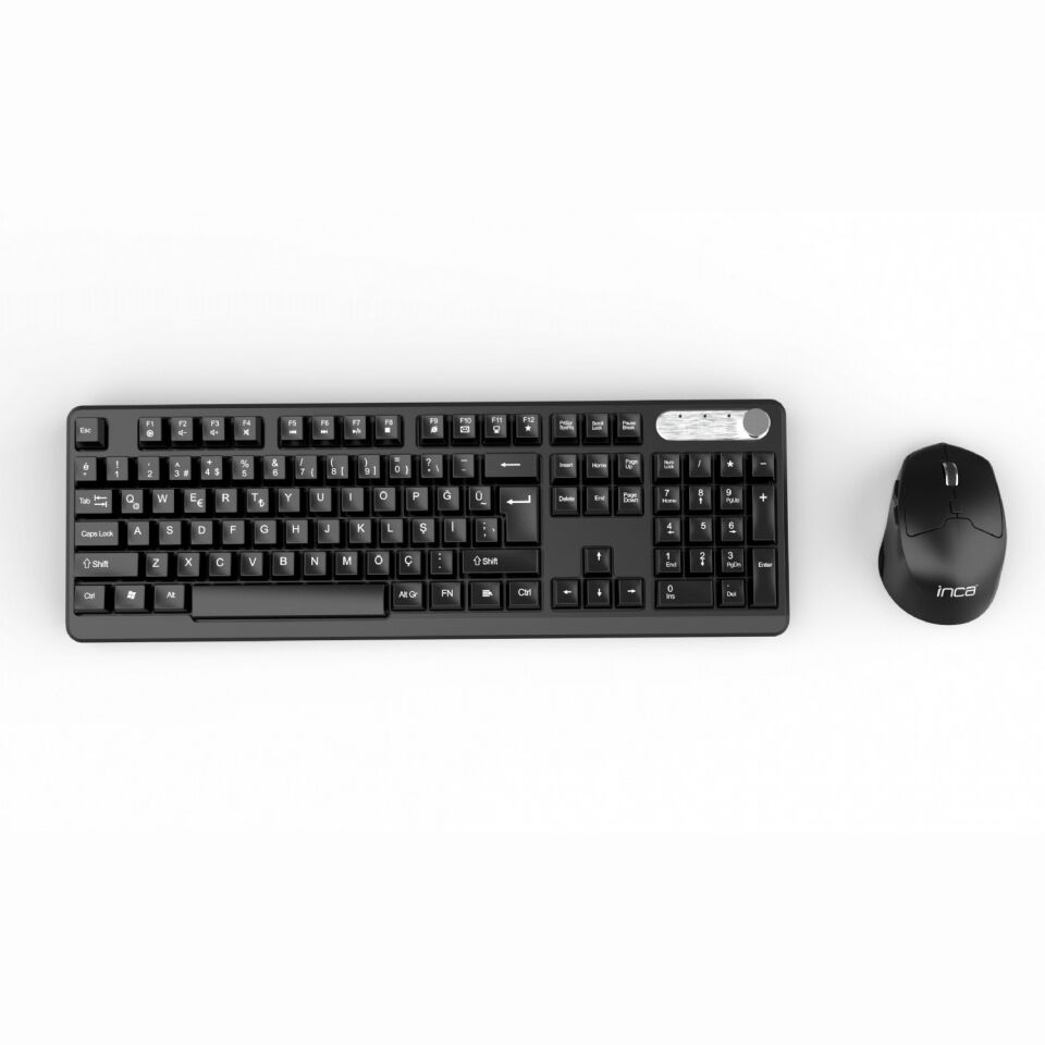 Inca Iws-549u Rechargeable Silent Type-c Wireless Multimedia Klavye & Mouse Set