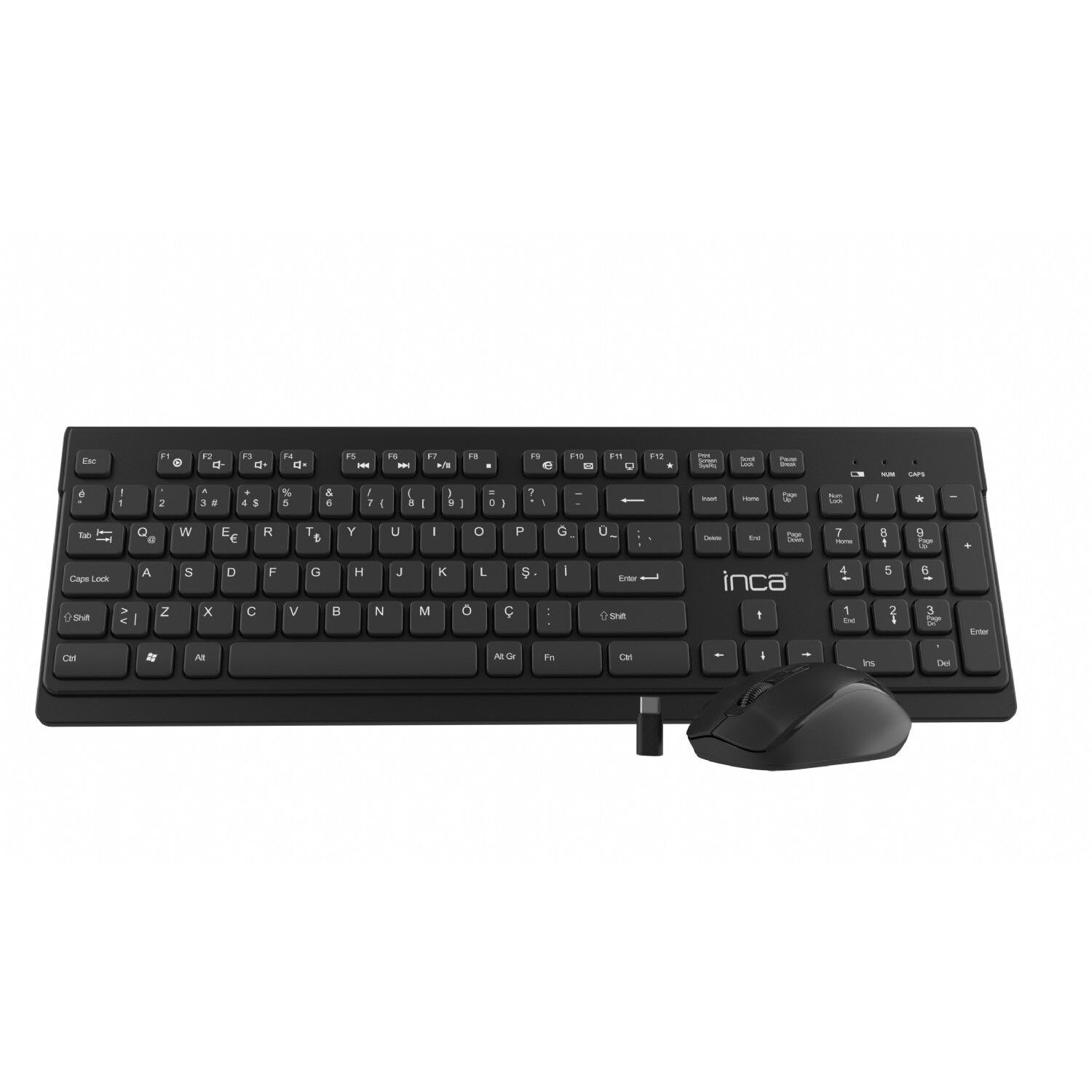 Inca Iws-519 Wireless Multimedia Slim Chocolate Dizayn Klavye & Mouse Set