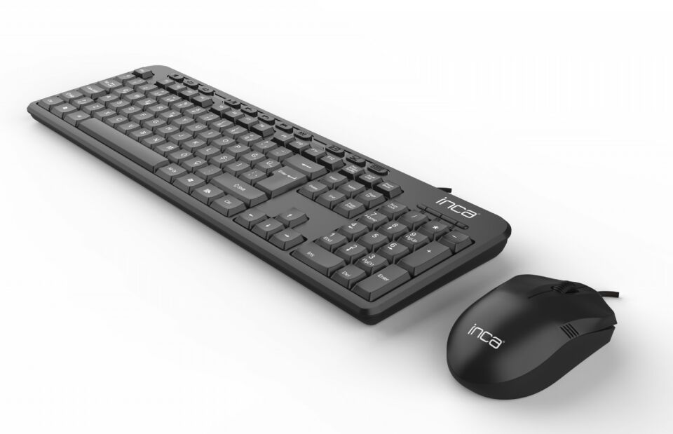 IMK-375T USB Q Trk Optic Mouse Siyah Standart Klavye - Mouse Set
