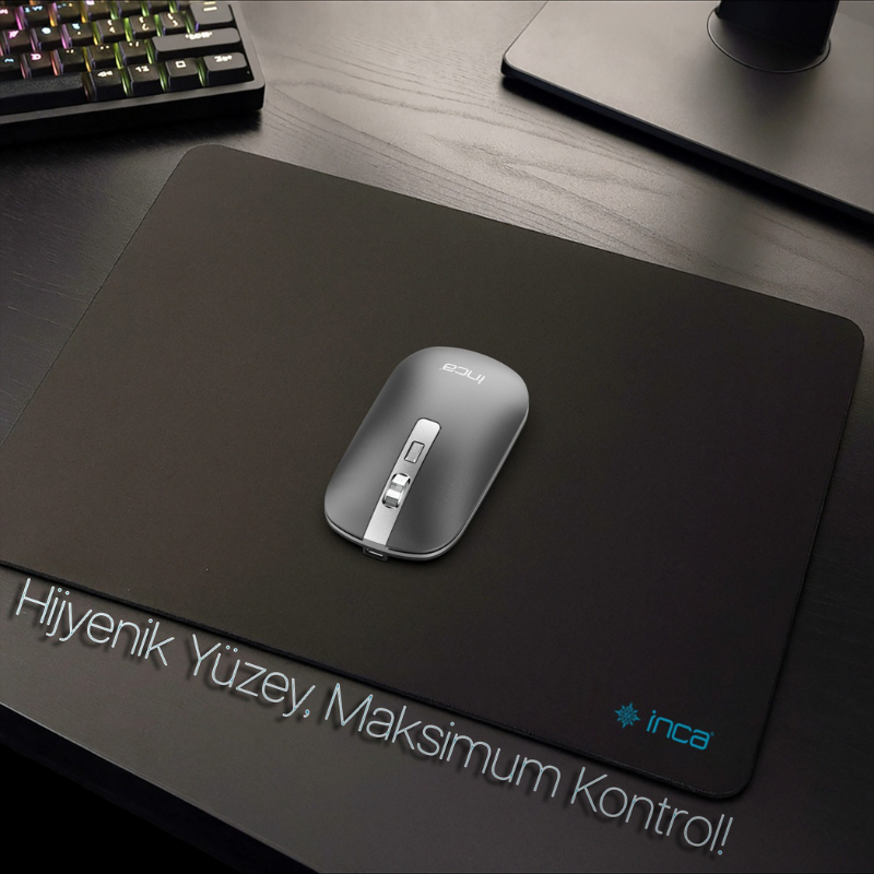 IMP-016 Oyuncu Mouse Pad | Pürüzsüz Yüzey Kaymaz Kauçuk 220x290x3mm
