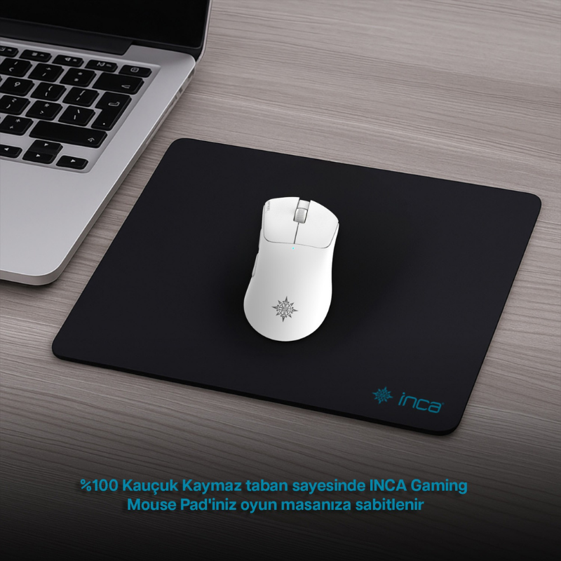IMP-016 Oyuncu Mouse Pad | Pürüzsüz Yüzey Kaymaz Kauçuk 220x290x3mm