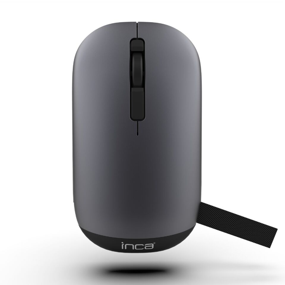 IWM-242 Bluetooth + 2.4G Kablosuz Çift Mod Şarjlı Sessiz Mouse Gri