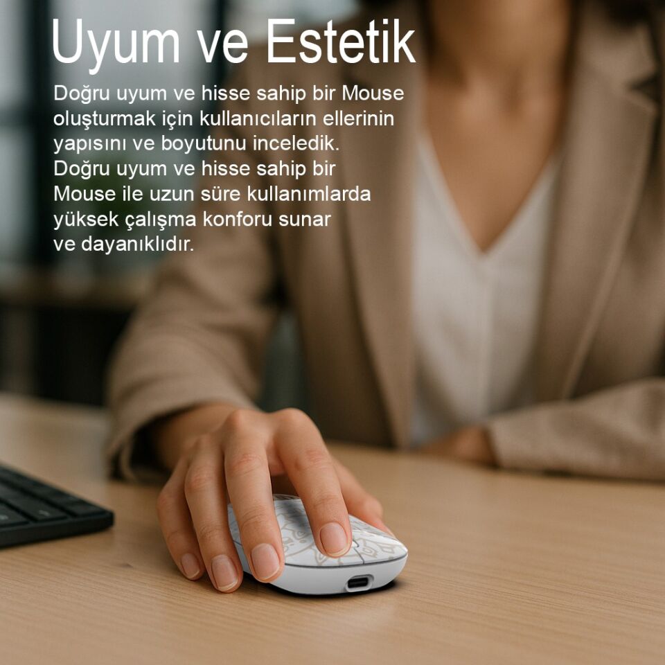 IWM-242 Bluetooth + 2.4G Kablosuz Çift Mod Şarjlı Sessiz Mouse Çok Renkli 