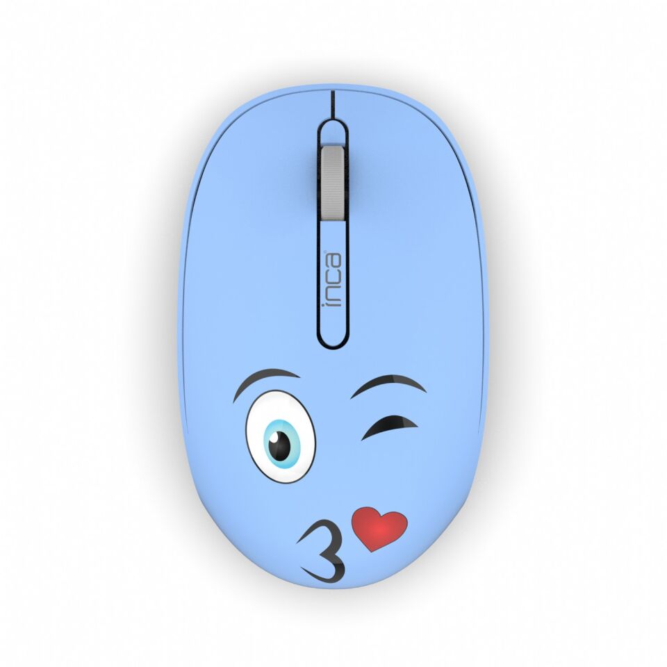 IWM-245 Kablosuz Baskılı Mouse | 1200 DPI 2.4GHz Ergonomik Mouse Mavi