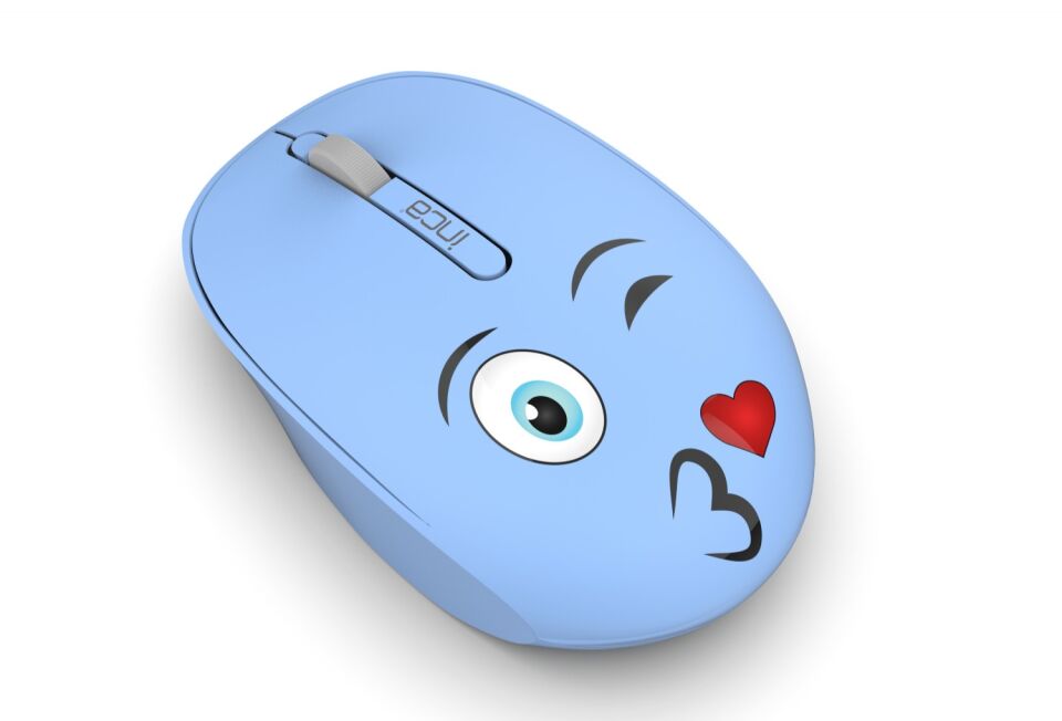 IWM-245 Kablosuz Baskılı Mouse | 1200 DPI 2.4GHz Ergonomik Mouse Mavi