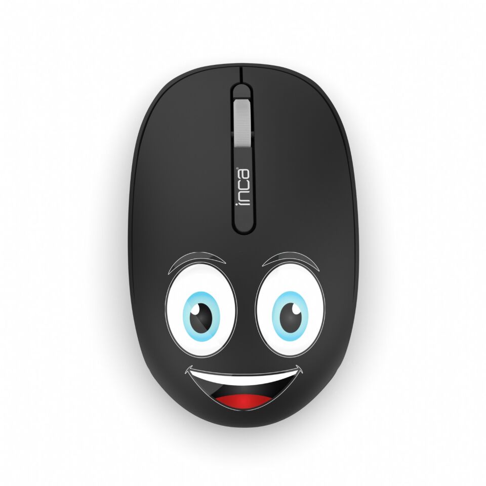 IWM-245 Kablosuz Baskılı Mouse | 1200 DPI 2.4GHz Ergonomik Mouse Siyah