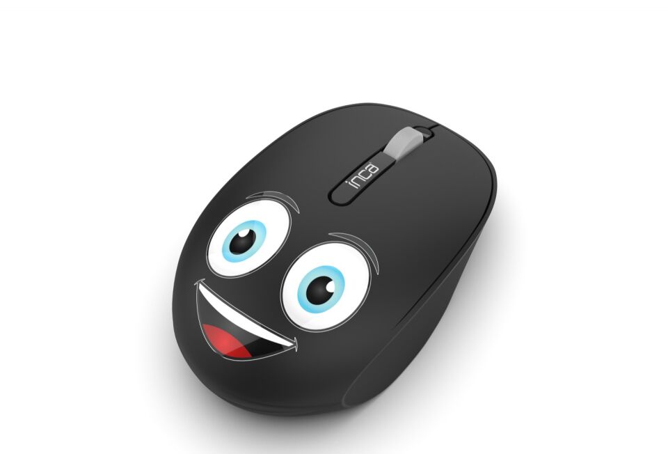 IWM-245 Kablosuz Baskılı Mouse | 1200 DPI 2.4GHz Ergonomik Mouse Siyah