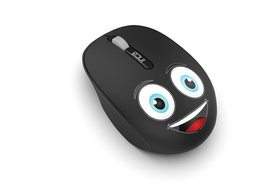 IWM-245 Kablosuz Baskılı Mouse | 1200 DPI 2.4GHz Ergonomik Mouse Siyah