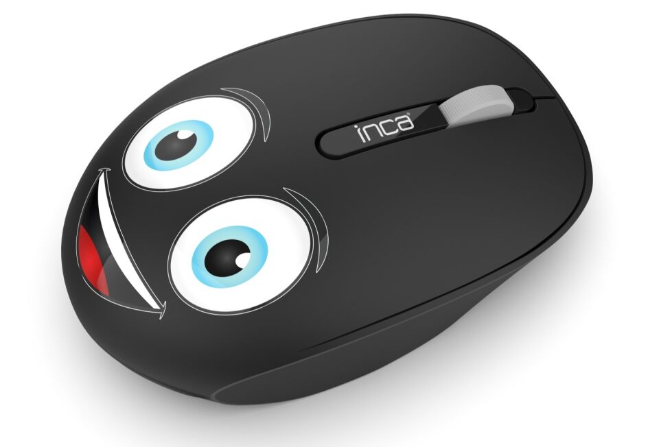 IWM-245 Kablosuz Baskılı Mouse | 1200 DPI 2.4GHz Ergonomik Mouse Siyah