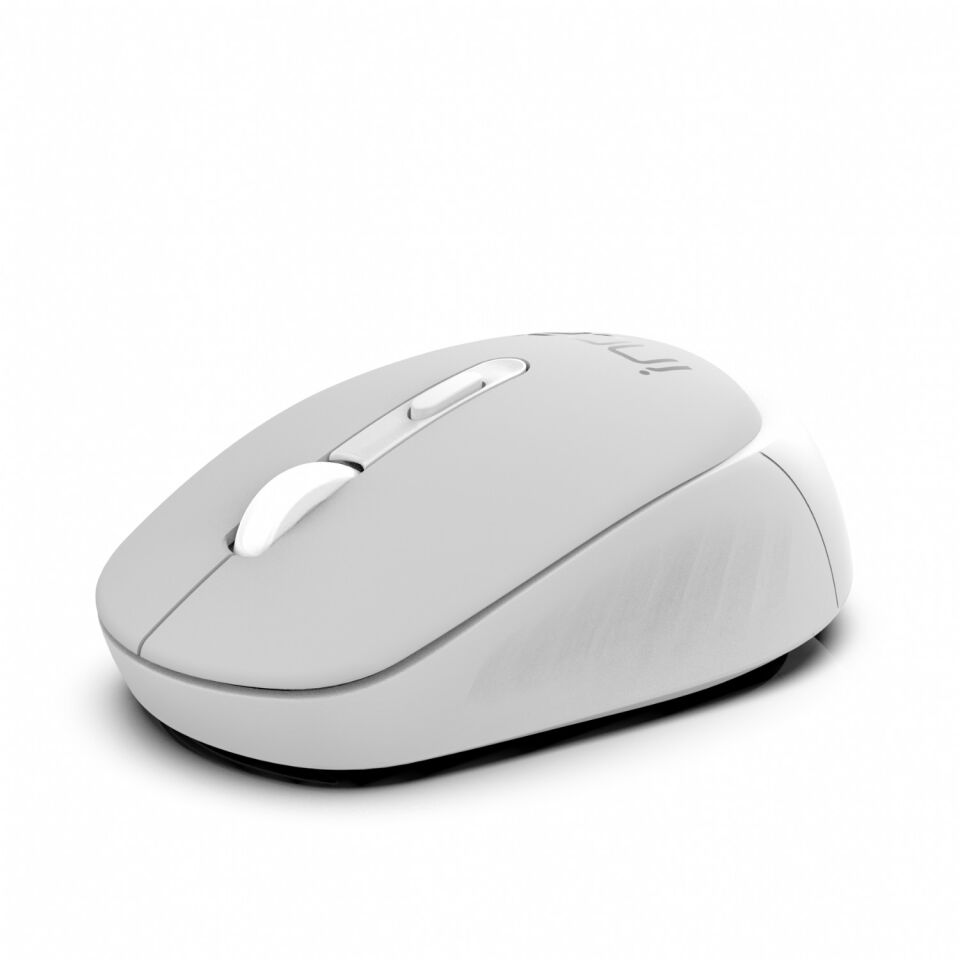 IWM-243R Sessiz Tuşlu 2.4GHz Kablosuz Mouse | 800/1200/1600 DPI, Nano Alıcılı Gri