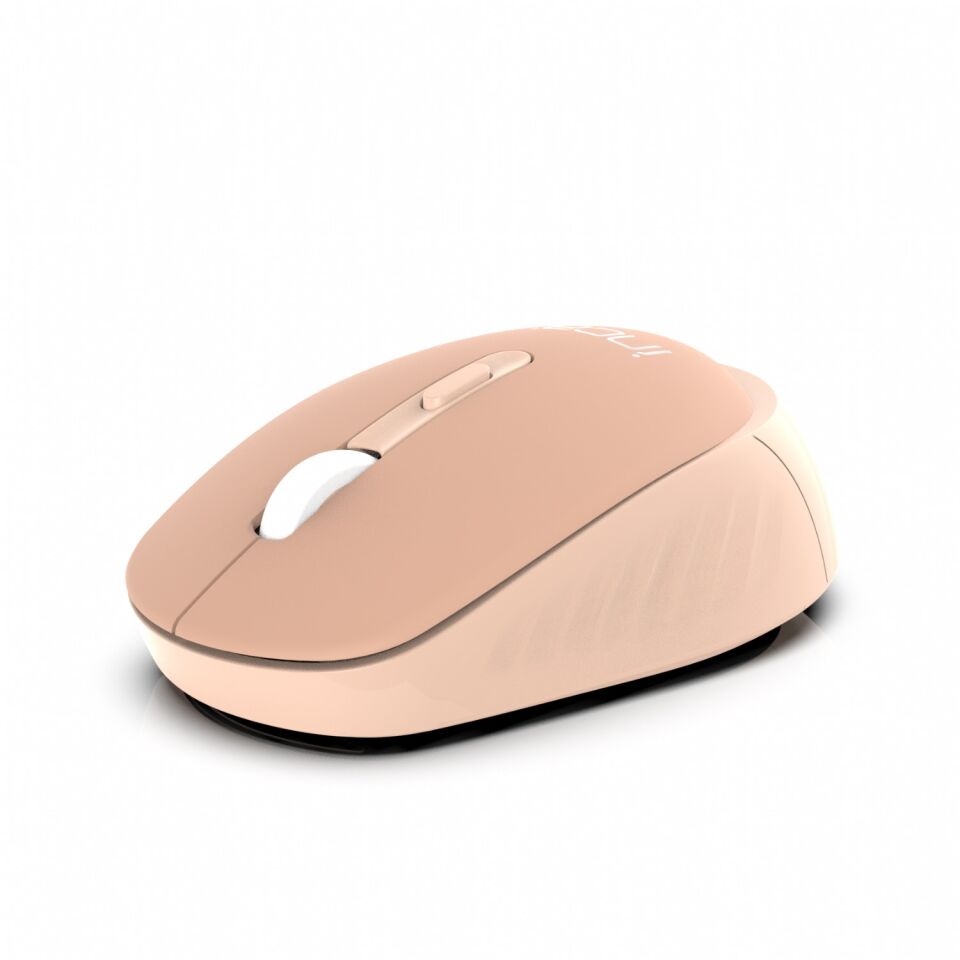 IWM-243R Sessiz Tuşlu 2.4GHz Kablosuz Mouse | 800/1200/1600 DPI, Nano Alıcılı Hardal