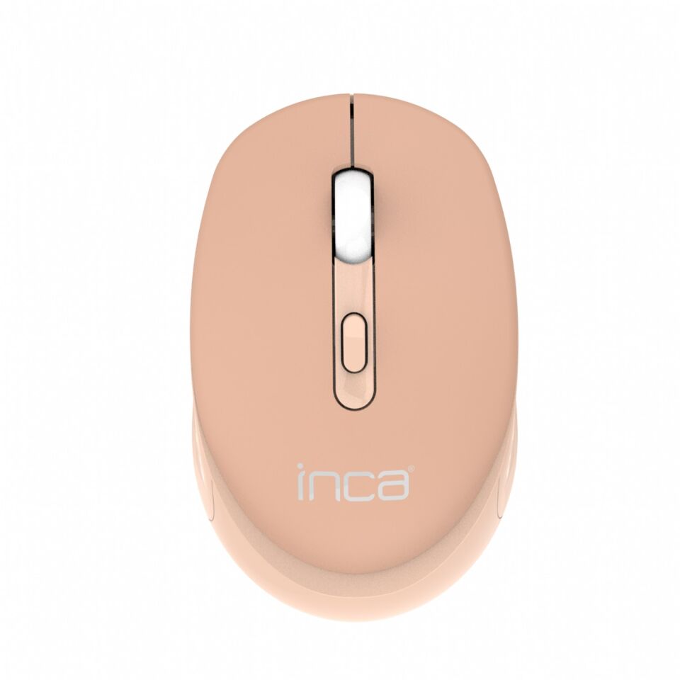 IWM-243R Sessiz Tuşlu 2.4GHz Kablosuz Mouse | 800/1200/1600 DPI, Nano Alıcılı Hardal