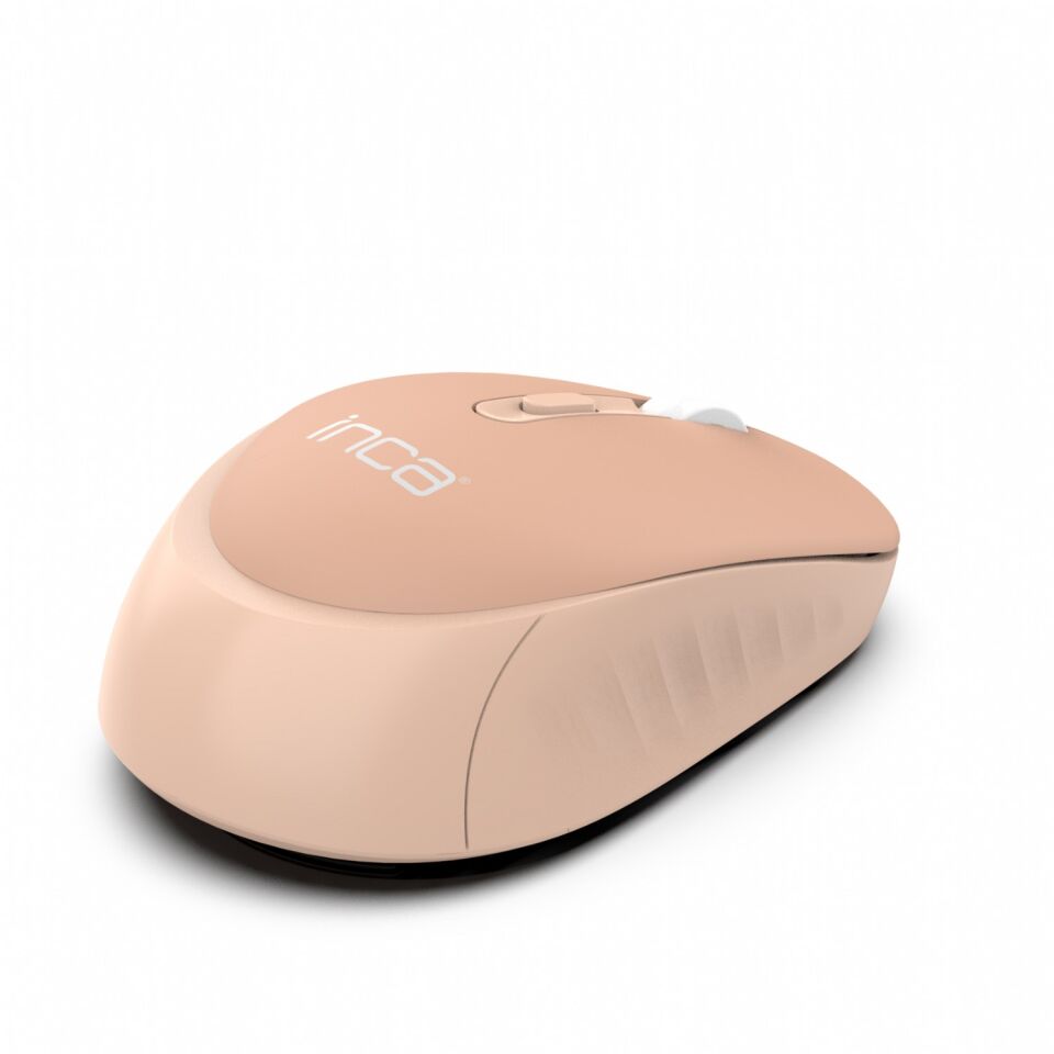 IWM-243R Sessiz Tuşlu 2.4GHz Kablosuz Mouse | 800/1200/1600 DPI, Nano Alıcılı Hardal