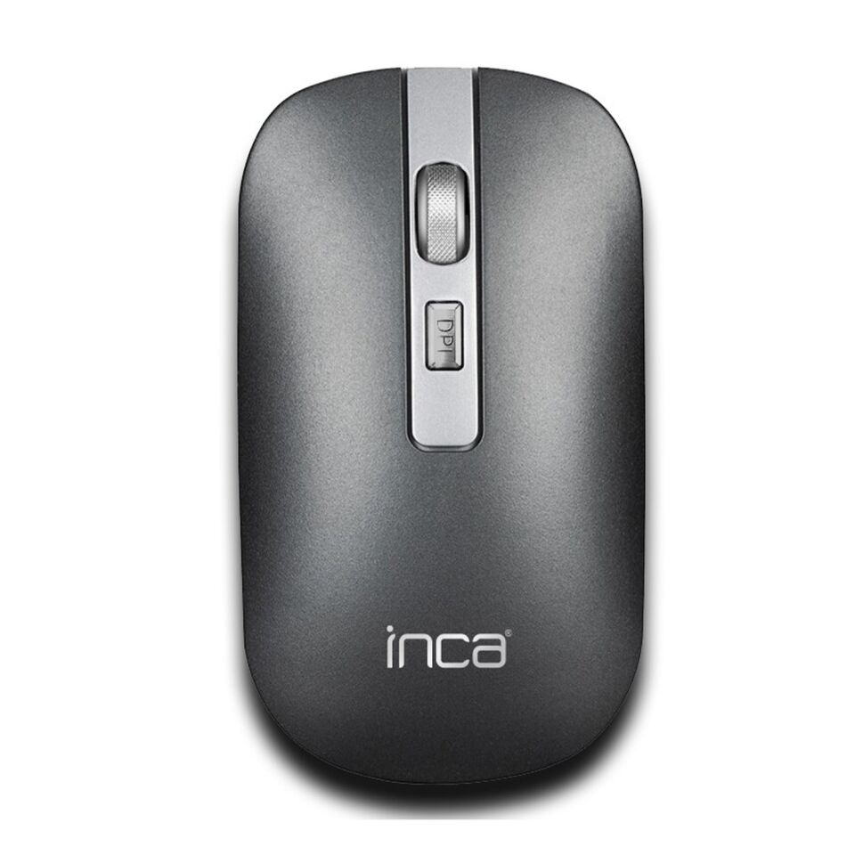 IWM-531R Bluetooth + 2.4G Çift Mod Kablosuz Optik Mouse | Sessiz Tıklama 1600 DPI Şarjlı Gri