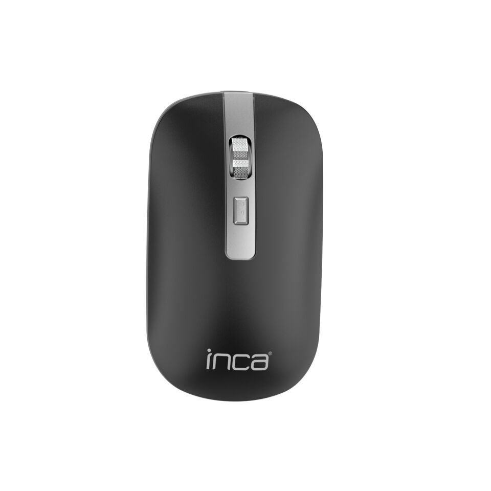 IWM-531R Bluetooth + 2.4G Çift Mod Kablosuz Optik Mouse | Sessiz Tıklama 1600 DPI Şarjlı Antrasit
