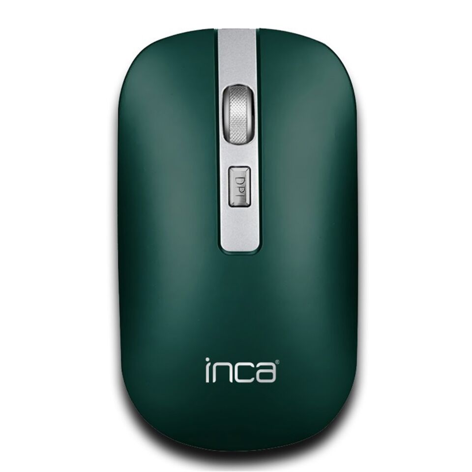 IWM-531R Bluetooth + 2.4G Çift Mod Kablosuz Optik Mouse | Sessiz Tıklama 1600 DPI Şarjlı Yeşil