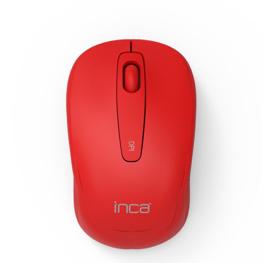IWM-331R Sessiz Tuş Kablosuz Mouse 1600 DPI | Nano USB Uzun Pil Ömürlü Kırmızı 