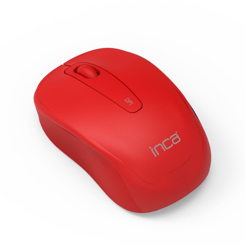 IWM-331R Sessiz Tuş Kablosuz Mouse 1600 DPI | Nano USB Uzun Pil Ömürlü Kırmızı 