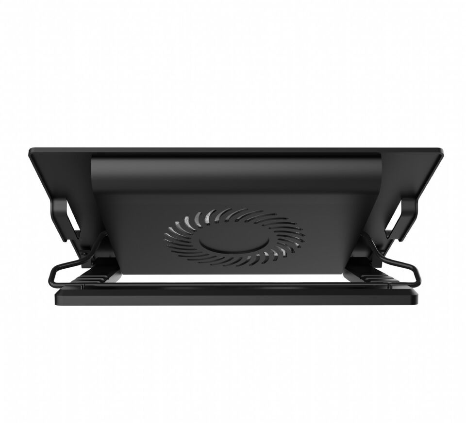 INC-341FX Yüksek Hava Akımlı 130mm LED Fanlı Metal Gaming Laptop Soğutucu | 20 CFM 1200 RPM Sessiz 10 dBA 15.6” Siyah