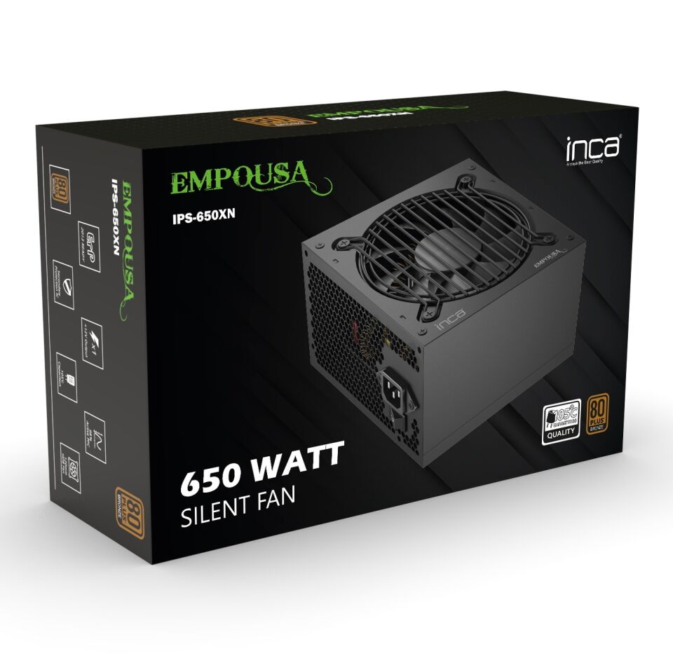 IPS-650XN 650W Bronze ATX 12V v2.3 120mm Sessiz Fanlı Güç Kaynağı