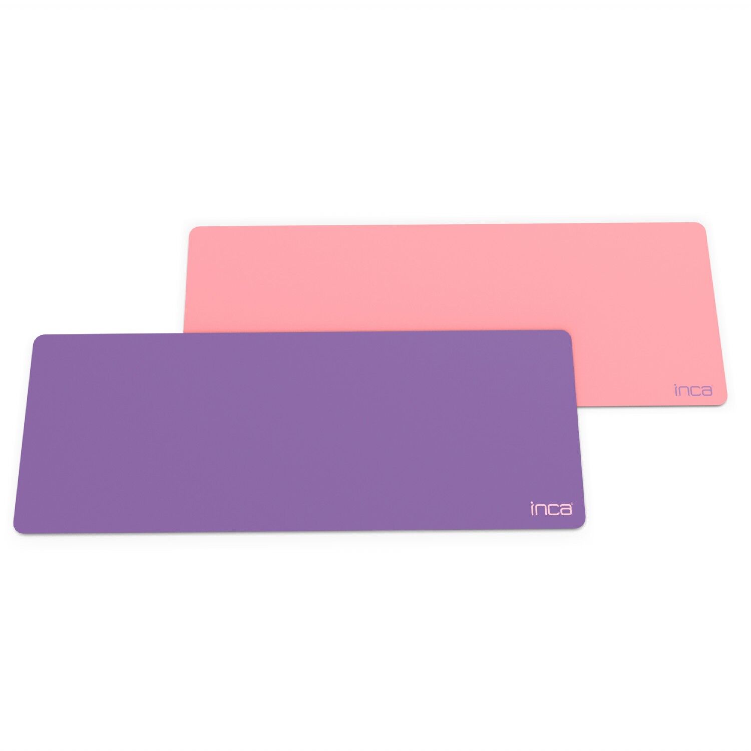 IMP-019 PU Deri Mousepad Çift Taraflı Masa Matı 80x30 Kaymaz Su Geçirmez Pembe