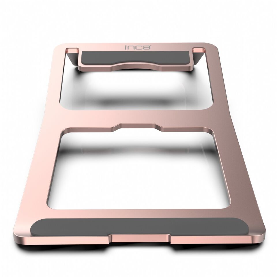 INC-121 UltraSlim Katlanabilir Laptop Standı Pembe