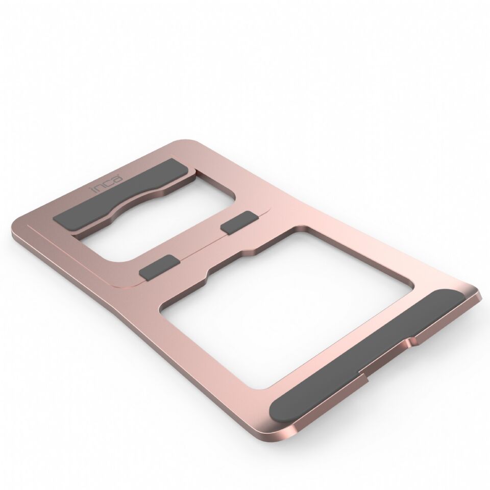 INC-121 UltraSlim Katlanabilir Laptop Standı Pembe