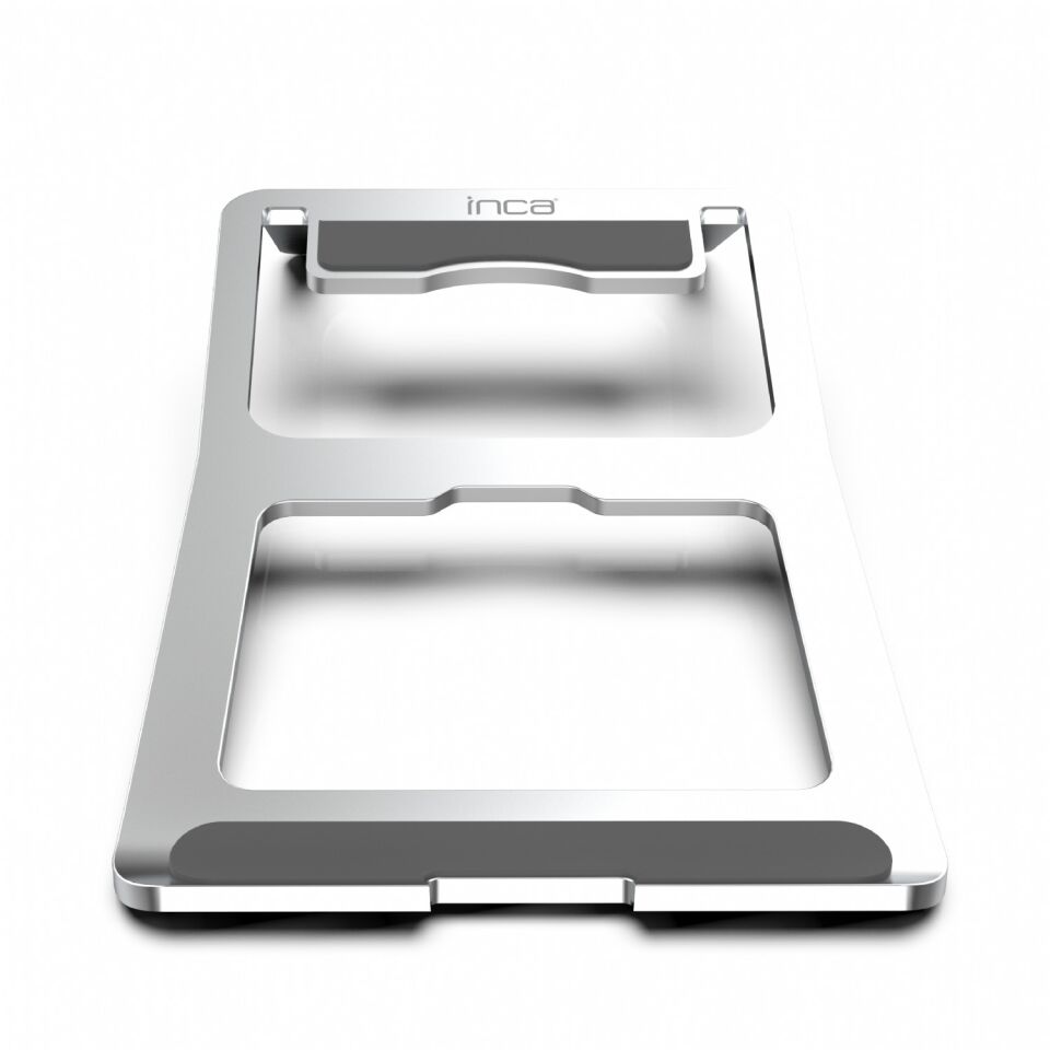 INC-121 UltraSlim Katlanabilir Laptop Standı Gri