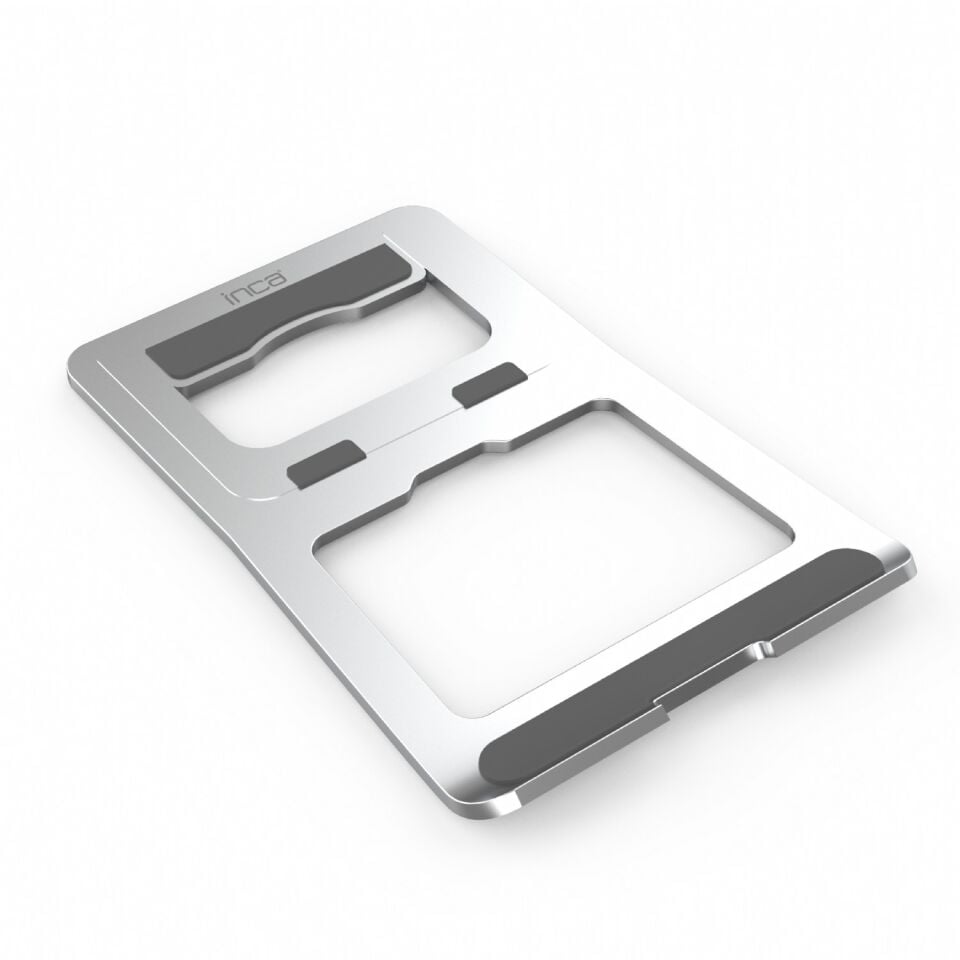 INC-121 UltraSlim Katlanabilir Laptop Standı Gri