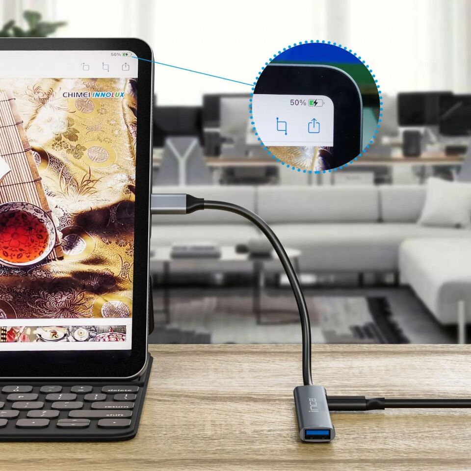 IUTP-06T USB-C Dönüştürücü Adaptör | USB 3.0  USB 2.0  Type-C  100W Güç Dağıtımı