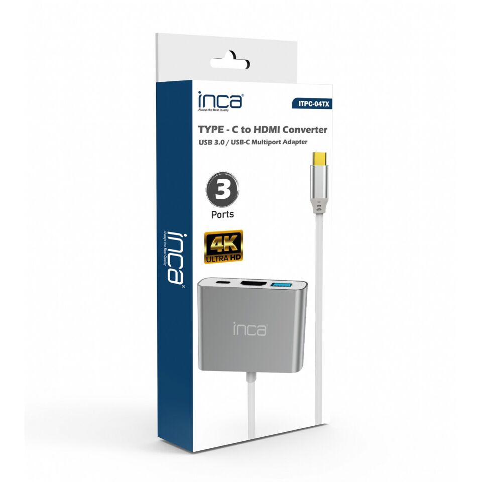 ITPC-04TX Type-C Hub HDMI 4K@30Hz | USB 3.0  PD 100W Çoklayıcı