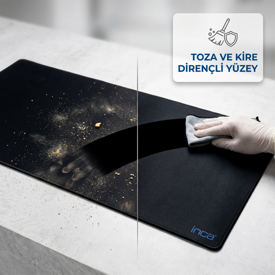 IMP-018 900×400 mm Speed Yüzey Kaymaz Kauçuk Taban Mousepad Siyah